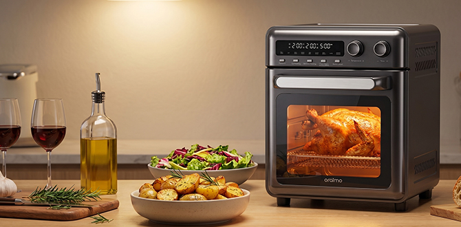 Oraimo OAO-561A Bake And Fry AnyTime 8-In-One Wonder BakeAir Pro - Black